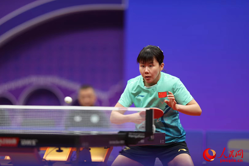 陈幸同在比赛中。