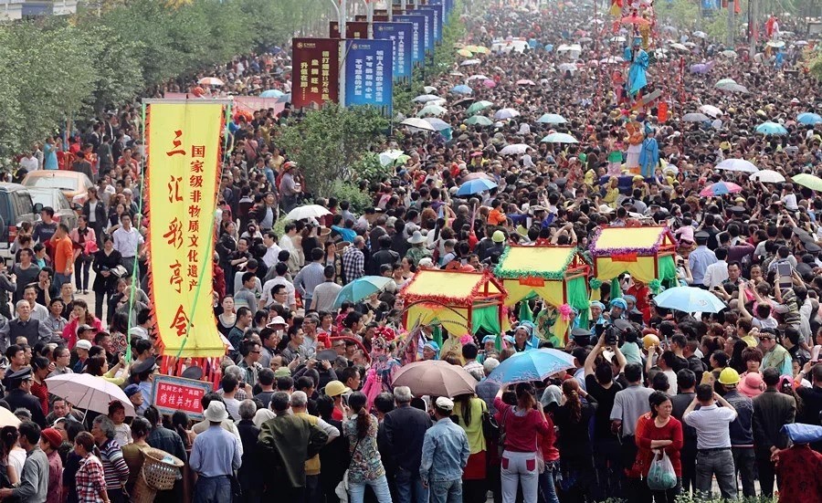 三汇彩亭会（三汇彩亭艺术协会供图）