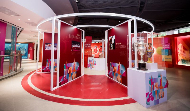 “体育记忆 第一时刻”展区。 国家体育总局体育文化发展中心供图