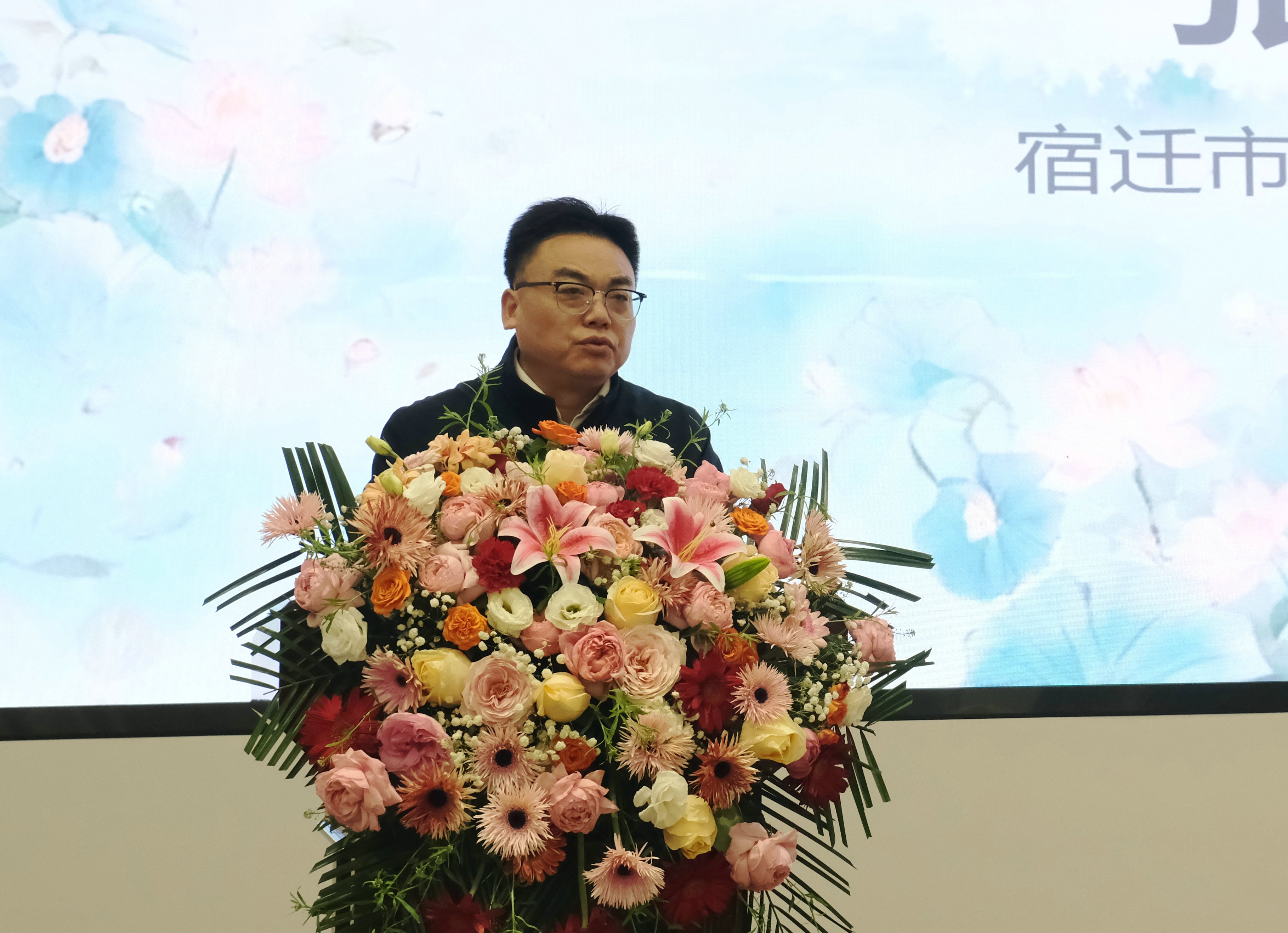 张成龙致辞。主办方供图