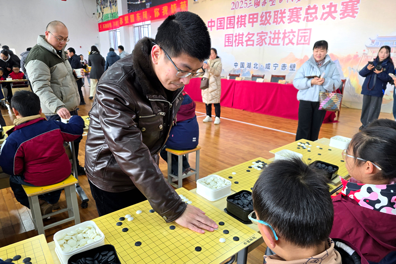 范廷钰九段在下指导棋。