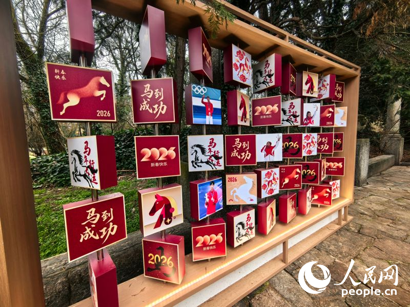 中国之家里的马年春节布景。