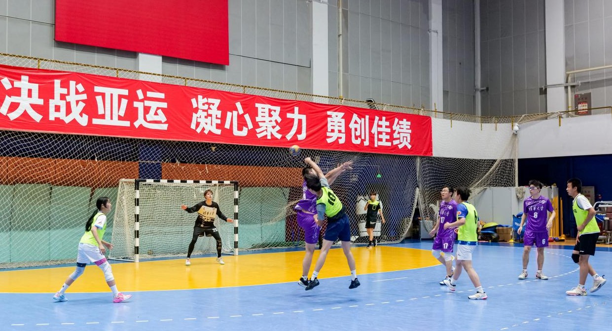 大众体验手球运动。 活动主办方供图