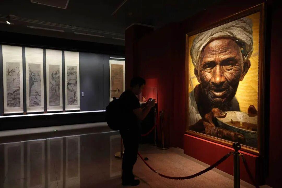 “中国美术馆馆藏经典作品陈列”现场。主办方供图