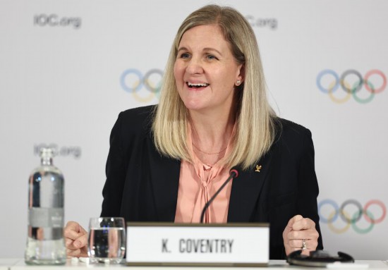 图为国际奥委会主席考文垂。新华社记者 李京 摄