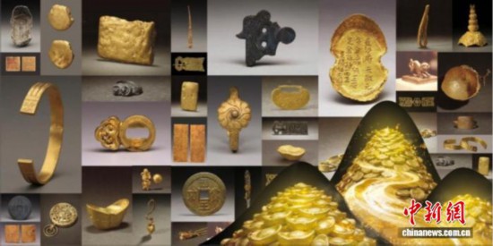 图为展览展出的部分出水文物。(国家海洋博物馆供图)
