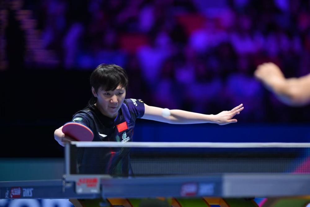 王曼昱在比赛中。新华社记者 张金加 摄